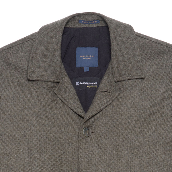 Guide London Sage Wool-Blend Casual Jacket