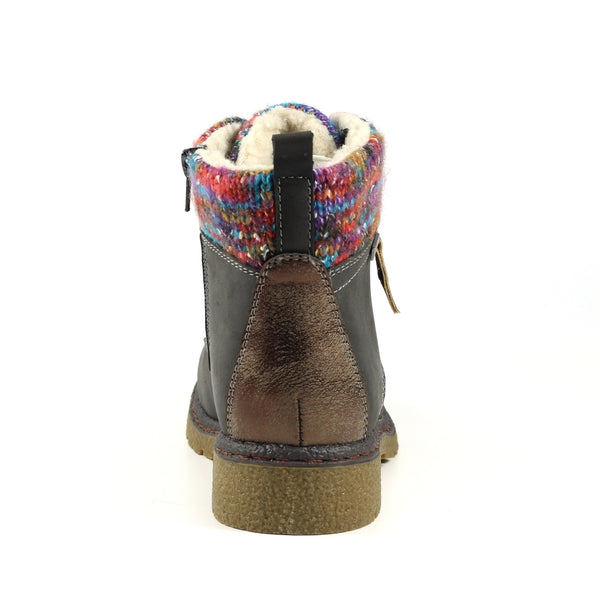 Lunar Jalapeno Grey Waterproof Ankle Boot